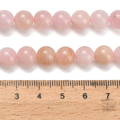 Природные морганит нитей бисера G-H329-C12-8mm-1