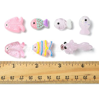 14шт. 7-х цветные стеклянные бусины LAMP-FS0001-60-1