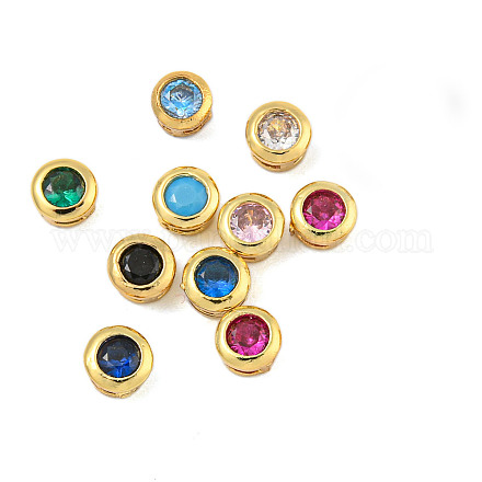 Латунная бусина с покрытием стойки KK-P277-55B-1