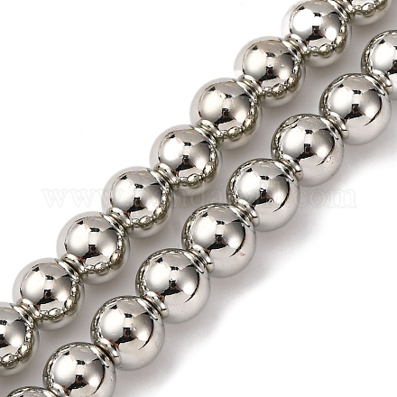 Стеклянные бусины с гальваническим покрытием  EGLA-H109-07E-1