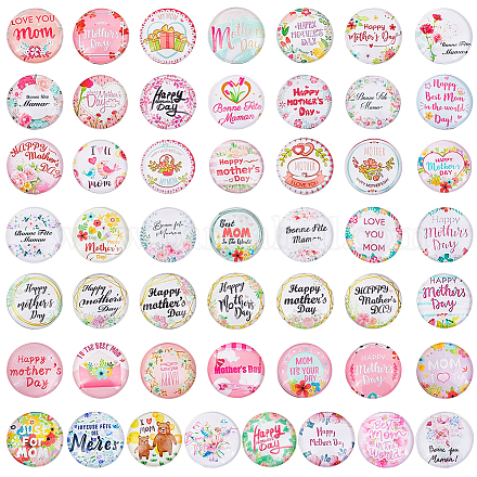 1 пакетик стеклянных кабошонов GGLA-PH0001-41B-1