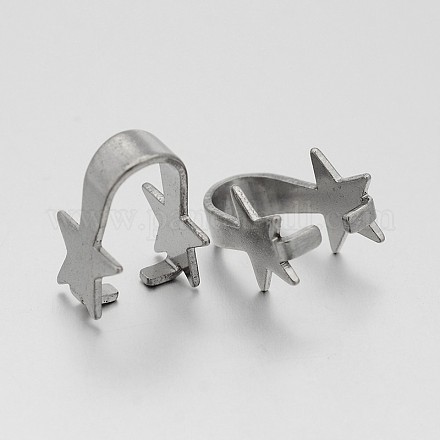 Устойчивая к потускнению звезда из нержавеющей стали 304 с защелкивающимися дужками STAS-N060-04-1