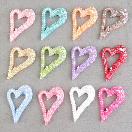 Полые кабошоны из непрозрачной смолы RESI-Q230-01-1