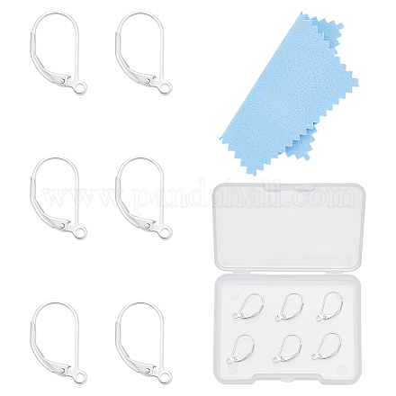 3 пара 925 сережек с застежкой-русалкой из стерлингового серебра STER-UN0001-89-1