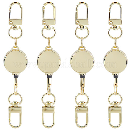 4 шт. прочные выдвижные застежки для брелка из сплава FIND-SC0016-49G-1