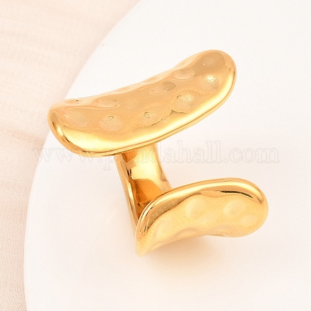 Открытые кольца манжеты из нержавеющей стали 304 RJEW-D336-02G-1