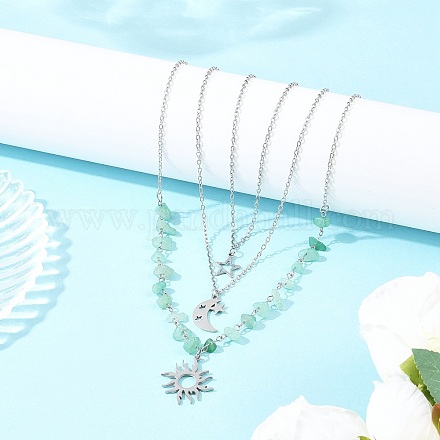 Подвеска в виде солнца NJEW-JN05470-03-1