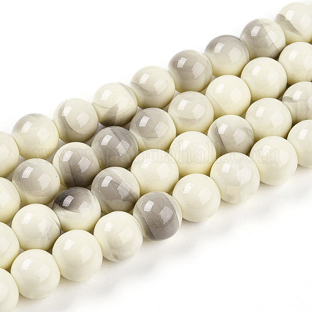 Выпечка окрашенные стеклянные бусины пряди DGLA-N013-10mm-02-1