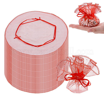 100 шт. мешочки из органзы&nbsp;ABAG-NB0002-12D-1