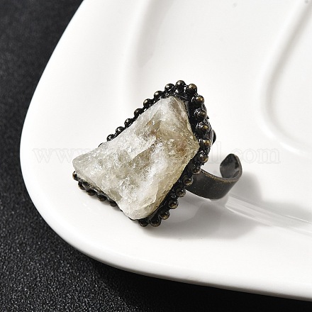 Кольца-манжеты с натуральным желтым кварцем неправильной формы G-A278-03AB-05-1