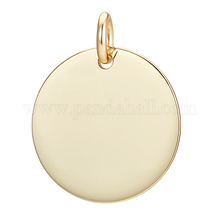 Плоская круглая заготовка 925 подвески из стерлингового серебра STER-BC0003-41B-G-1