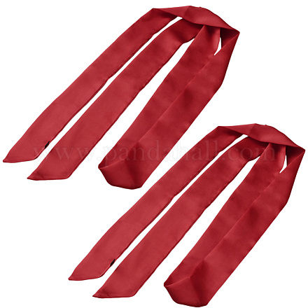 Длинный полиэстеровый шелковый шарф для женщин и девочек AJEW-WH20042-77D-1