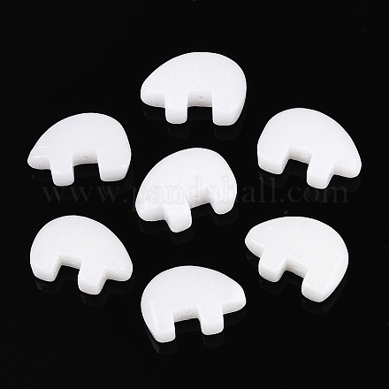 Бусины из натурального белого нефрита G-F783-G10-01-01-1