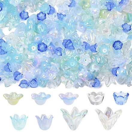 Акриловые колпачки для бусин смешанного стиля OACR-FS0002-50B-1