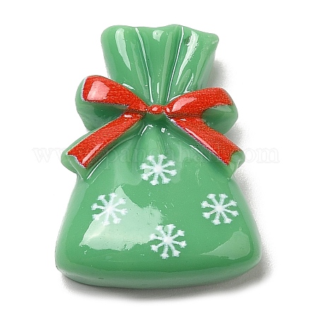 Кабошоны из непрозрачной смолы с рождественской тематикой CRES-M022-02A-1