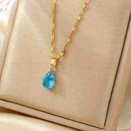 Латунные подвески-капли с кубическим цирконием на день святого валентина NV7973-12-1