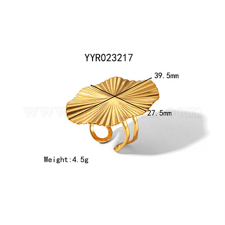 1 шт. преувеличенные винтажные плоские круглые серьги-каффы из нержавеющей стали 304 GA7437-2-1