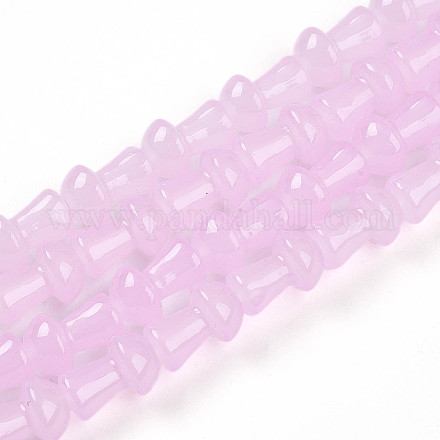 Выпечка окрашенные стеклянные бусины пряди DGLA-N007-01E-1