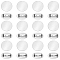 40Pcs 304 Stainless Steel Brooch Cabochon Settings, Flat Round, Stainless Steel Color, 25mm