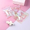 Iridescent Rectangle Plastic Zip Lock Gift Bags, Self Sealing Reclosable Package Pouches for Pen Keychain Watch Storage, Clear, 12x9cm