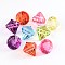 Transparent Acrylic Pendants for Curtains,  Faceted, Diamond, about 28mm wide, 31mm long, hole: 3mm, about 52pcs/500g