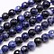Natural Sodalite Beads Strands, Faceted, Round, Midnight Blue, 6mm, Hole: 1mm, about 63pcs/strand, 15.55 inch