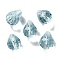 K9 Glass, Imitation Austrian Crystal Beads, Faceted, Teardrop, Light Blue, 10x8x8mm, Hole: 1mm