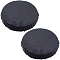 Velvet Round Stool Cover, Chair Decorations, Black, 270~300x5.5mm