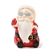 Christmas Resin Sculpture Display Decorations, for Home Office Desk, Santa Claus, 32.5x20.5x25.5mm