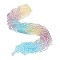 Transparent Painted Glass Beads Strands, Faceted, Rondelle, Colorful, 6x5mm, Hole: 1mm, about 80pcs/strand, 16.54''(42cm)