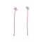 Brass Ball Head Pins, Long-Lasting Plated, Cadmium Free & Lead Free, Rose Gold, 20mm, Head: 2mm, Pin: 0.5mm, 24 Gauge