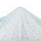 Daisy Pattern Chinlon Tulle, for Dress Costumes Decoration, Cyan, 150x0.03cm