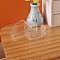 Plastic Storage Box, Miniature Ornaments, for Garden Dollhouse Accessories, Heart, Clear, 31x15mm