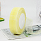Polyester Organza Ribbon, for Christmas Decoration, Champagne Yellow, 1 inch(25mm), about 49.21 Yards(45m)/Roll
