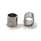 Non-Tarnish 304 Stainless Steel Beads, Column, Stainless Steel Color, 1.5x1.5mm, Hole: 1mm
