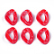 Acrylic Linking Rings, Quick Link Connectors, For Curb Chains Making, Imitation Gemstone Style, Twist, Red, 23x16.5x5.5mm, Hole: 11.5x6mm, about 580pcs/500g