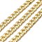 Brass Curb Chains, Rack Plating, Cadmium Free & Lead Free, Long-Lasting Plated, Soldered, with Spool, Real 18K Gold Plated, 9.5x7.8x1mm