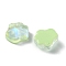 Cat Paw Print Resin Cabochons, AB Color, Nail Art Decoration Accessories, Green Yellow, 8x8x3mm