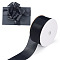 1 Roll 20 Yards Polyester Ribbon, for Gift Wrapping, Black, 1-1/2 inch(38mm), about 20.00 Yards(18.29m)/Set