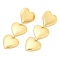 Rack Plating Brass Triple Heart Dangle Stud Earrings, Lead Free & Cadmium Free, Real 18K Gold Plated, 64.5x21mm