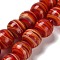 Handmade Lampwork Beads Strands, Round, Red, 14~15x13mm, Hole: 3~4mm, about 14pcs/strand, 7.09 inch(18cm)