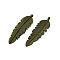 Tibetan Style Alloy Pendants, Leaf, Cadmium Free & Lead Free, Antique Bronze, 37.5x11.5x2.5mm, Hole: 2mm, about 518pcs/1000g