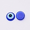Resin Cabochons, Eye, Royal Blue, 8x3.5mm