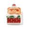 Christmas Bear Theme Opaque Resin Decoden Cabochons, Bear, 25x17x8.5mm