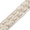 Electroplate Glass Beads Strands, Rectangle, Pearl Luster Plated, Faceted, Old Lace, 12.5x8x5.5mm, Hole: 1.2mm, about 32pcs/strand, 15.98 inch(40.6cm)