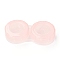 PP Plastic Contact Lens Case for Girl, Two Tone, Salmon, 27.5x56x12mm, Inner Diameter: 20.5mm