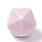 Food Grade Eco-Friendly Silicone Focal Beads, Icosahedron, Pink, 16.5x16.5x16.5mm, Hole: 2mm