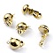 Brass Clip-on Earring Findings, Real 24K Gold Plated, 19x12x14mm, Hole: 1.8mm