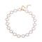 Alloy and Imitation Pearl Branch Choker Necklaces for Wedding Jewelry, Creamy White, Golden, 12.99 inch(33cm)