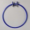 Plastic Round Embroidery Hoops, Embroidery Circle Cross Stitch Hoops, for Sewing, Needlework and DIY Embroidery Project, Blue, 233x217x27mm, Inner Diameter: 200mm